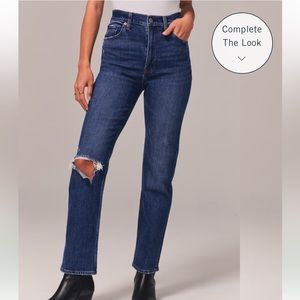 Ultra High Rise Ankle Straight Jean 28 Short